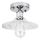 Stropni luster TRISH 1xE27/15W/230V, sjajni krom/prozirno