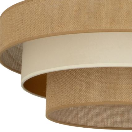 Stropni luster WENTA 1xE27/60W/230V, promjer 50 cm, juta/bež
