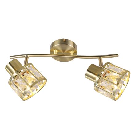 Stropni luster ZAHARA 2xE27/10W/230V zlatni