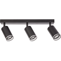 Stropni reflektor PIPE 3xGU10/10W/230V crni