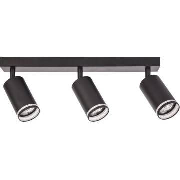 Stropni reflektor PIPE 3xGU10/10W/230V crni