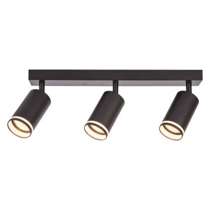 Stropni reflektor PIPE 3xGU10/10W/230V crni