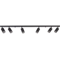 Stropni reflektor PIPE 6xGU10/10W/230V crni