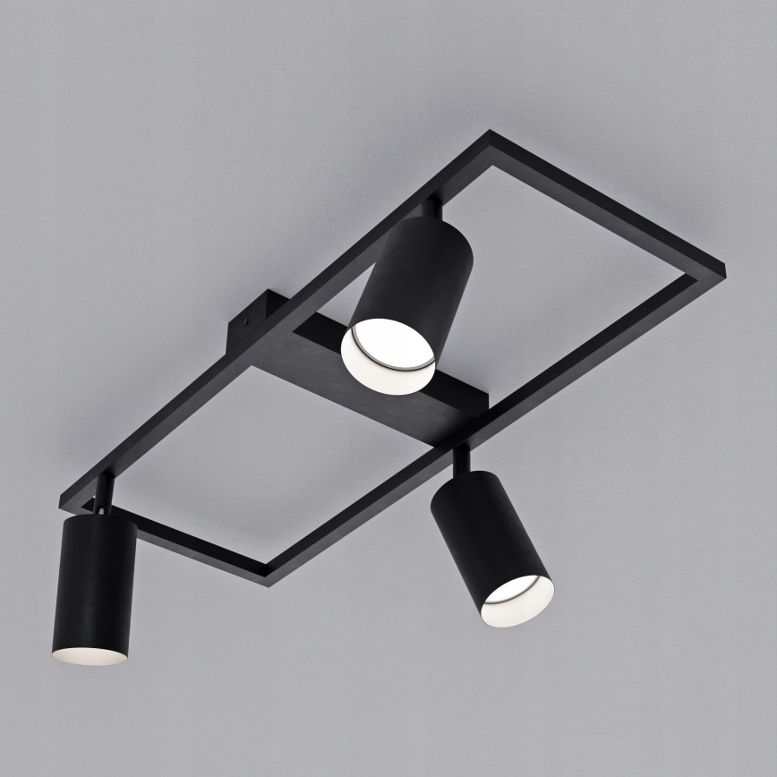 Stropni spot 3xGU10/30W/230V crna