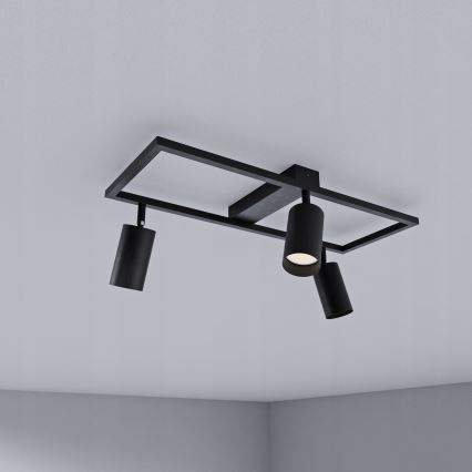 Stropni spot 3xGU10/30W/230V crna