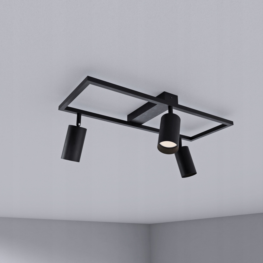 Stropni spot 3xGU10/30W/230V crna