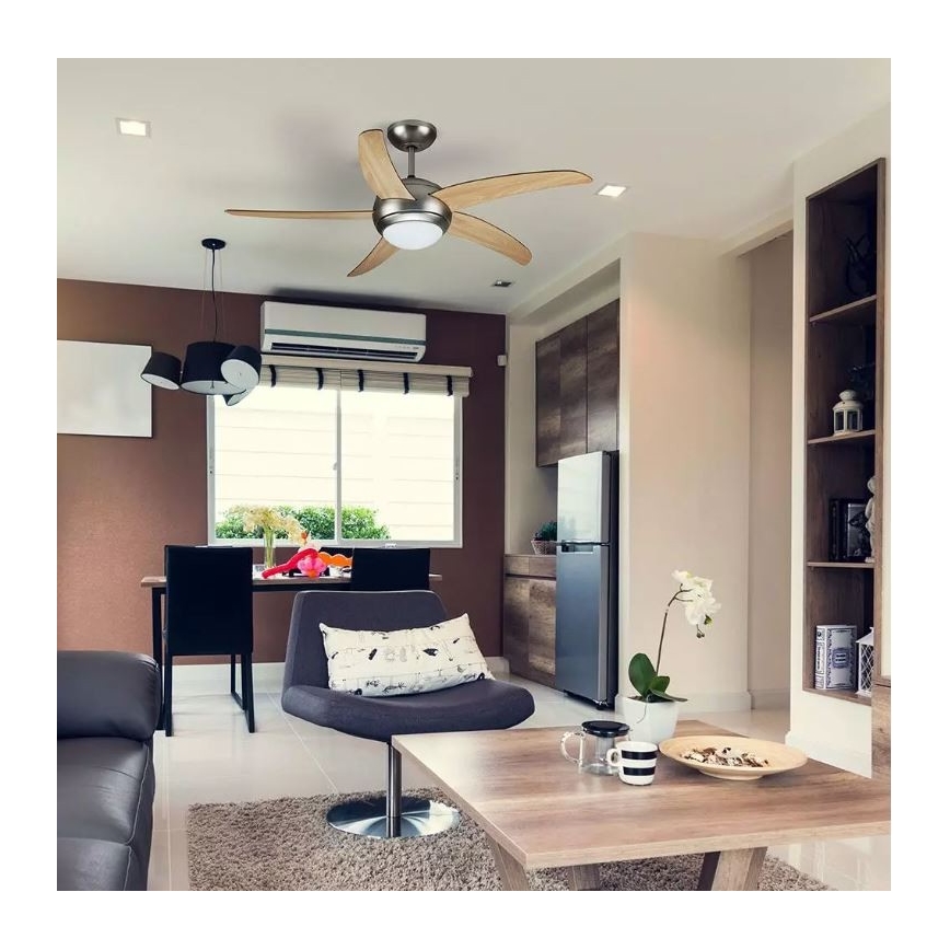 Stropni ventilator 2xE27/20W/230V pr. 132 cm + daljinski upravljač