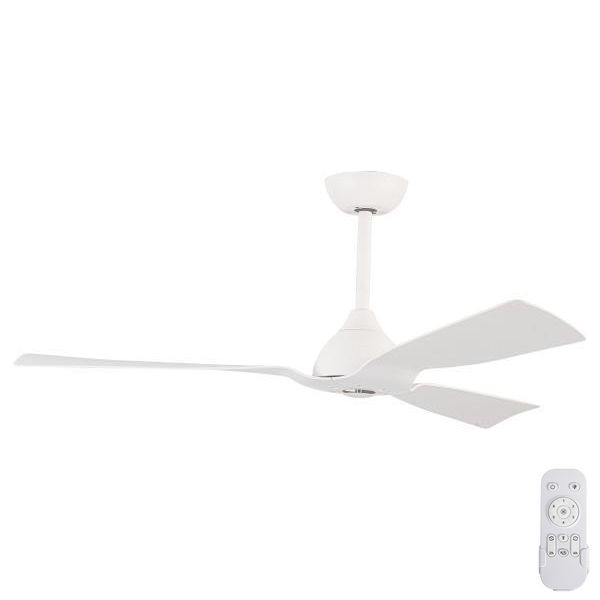 Stropni ventilator za kupaonicu pr. 132 cm IP44 bijela + daljinski upravljač