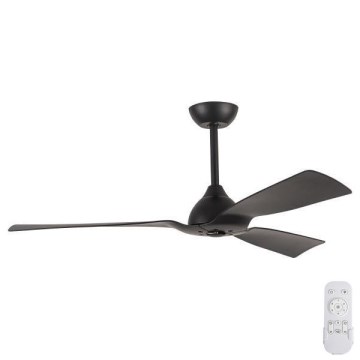 Stropni ventilator za kupaonicu pr. 132 cm IP44 crna + daljinski upravljač