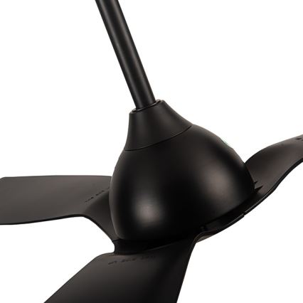 Stropni ventilator za kupaonicu pr. 132 cm IP44 crna + daljinski upravljač