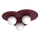 Stropno svjetlo FLAT 3xE27/15W/230V 55x60 cm bordo