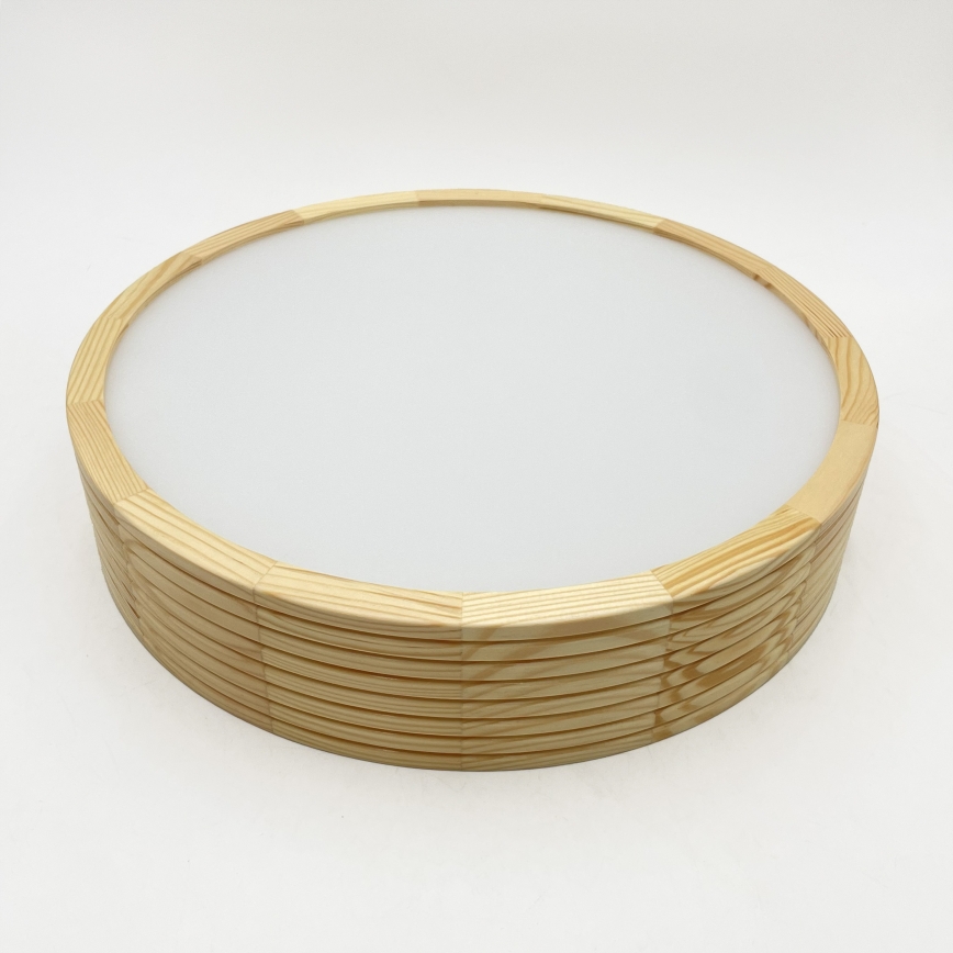Stropno svjetlo NATURAL MODERN 2xE27/15W/230V, promjer 37,5 cm, borovina