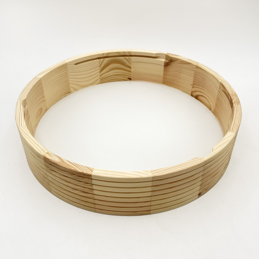Stropno svjetlo NATURAL MODERN 2xE27/15W/230V, promjer 37,5 cm, borovina