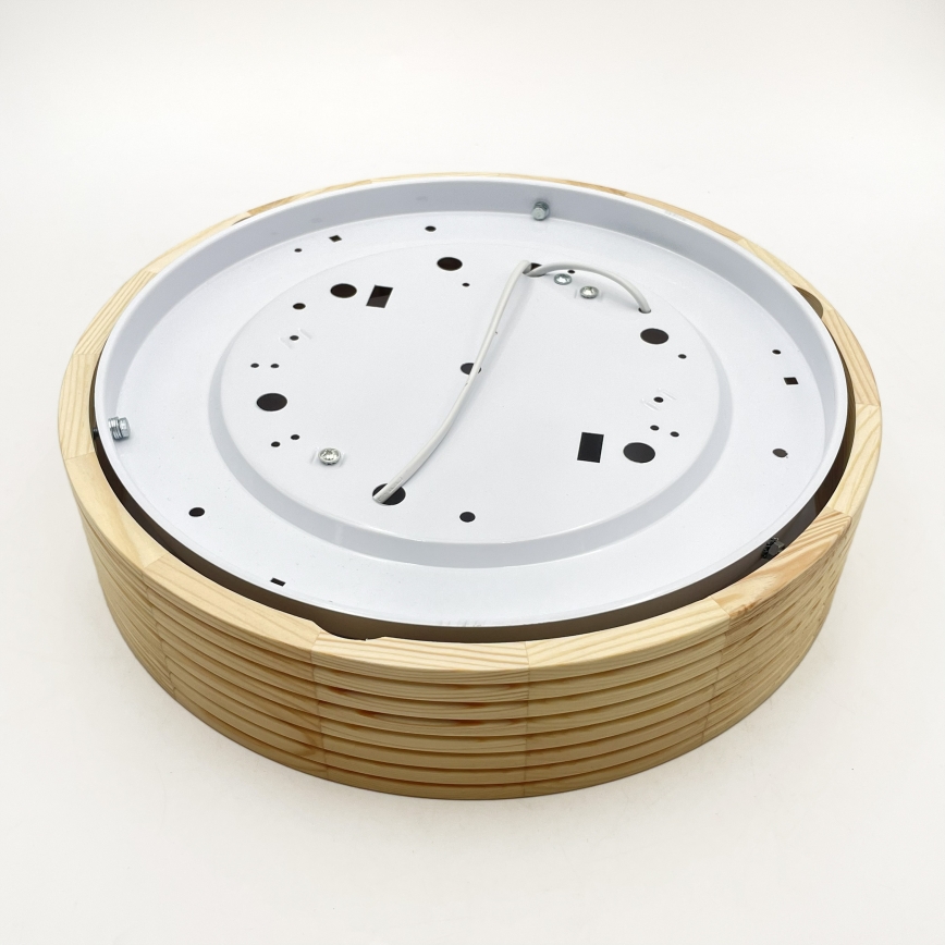 Stropno svjetlo NATURAL MODERN 2xE27/15W/230V, promjer 37,5 cm, borovina