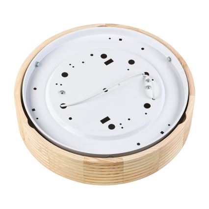 Stropno svjetlo NATURAL MODERN 2xE27/15W/230V, promjer 37,5 cm, borovina