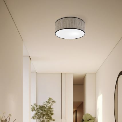 Stropno svjetlo SIRJA, 2x E27, 15 W, 230 V, promjer 35 cm, smeđe