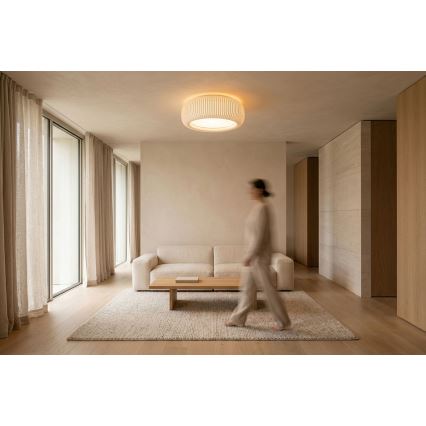 Stropno svjetlo STRIPES 2xE27/40W/230V Ø 55 cm bijela/krem