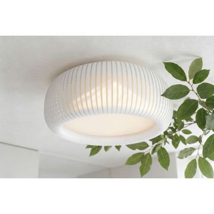 Stropno svjetlo STRIPES 2xE27/40W/230V Ø 55 cm bijela/krem