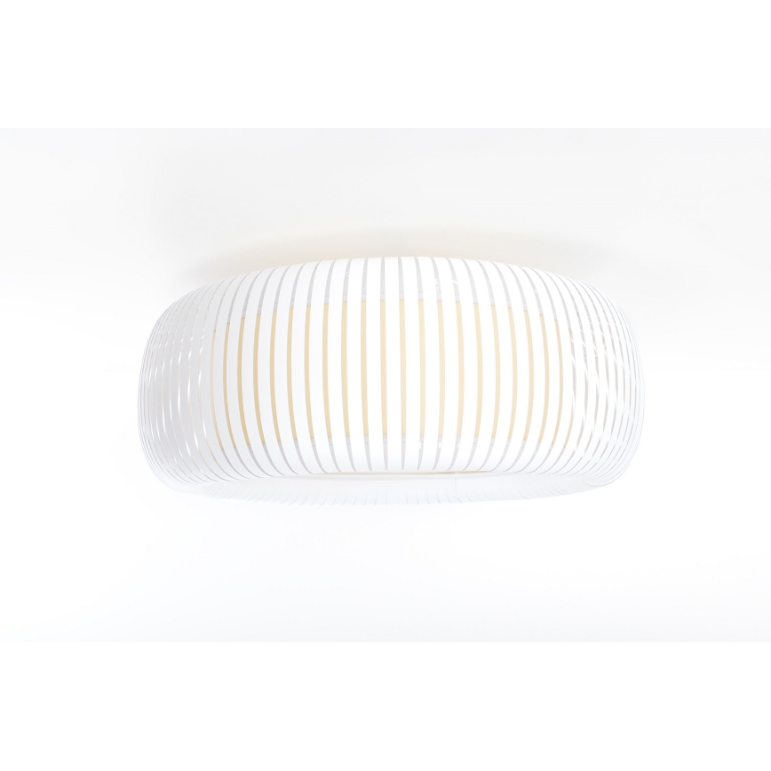 Stropno svjetlo STRIPES 2xE27/40W/230V Ø 55 cm bijela/krem