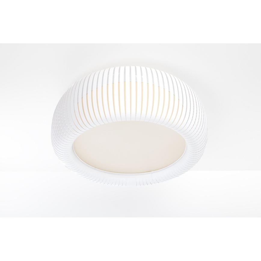 Stropno svjetlo STRIPES 2xE27/40W/230V Ø 55 cm bijela/krem