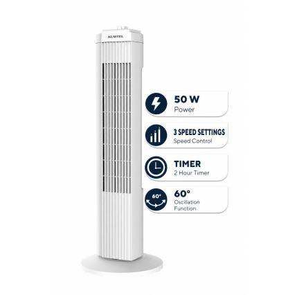 Stupasti ventilator 50W/230V bijeli