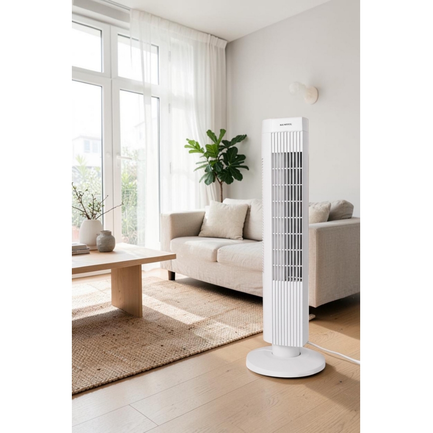 Stupni ventilator 50W/230V 74,5 cm bijeli