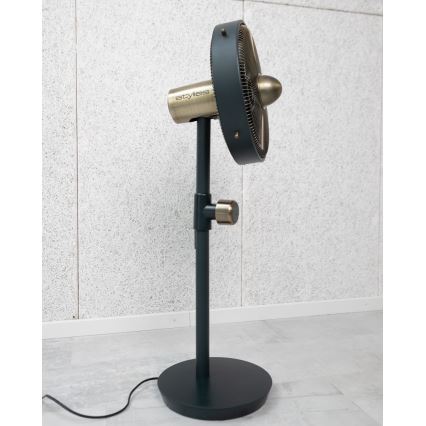 Stylies - Podni ventilator URANUS 35W/230V, promjer 35 cm, crni