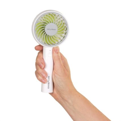 Stylies - Punjivi ručni ventilator LACERTA 4W/5V 2500 mAh bijela