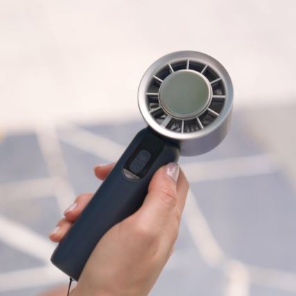 Stylies - Punjivi ručni ventilator LACERTI 8W/5V 3000 mAh plavi