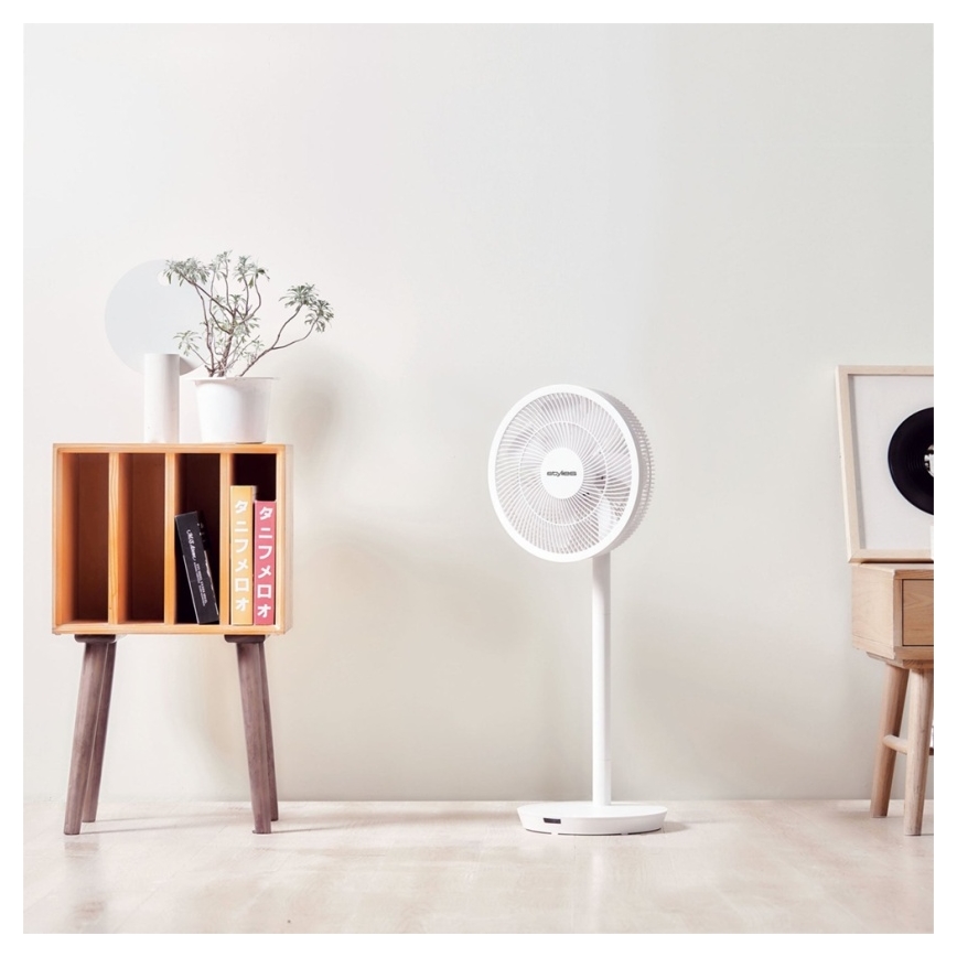 Stylies - Stojeći ventilator 2 u 1 ANTILA 25W/230V 88 cm bijela + daljinski upravljač