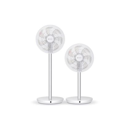 Stylies - Stojeći ventilator TUKAN 25W/230V 60 cm bijela + daljinski upravljač