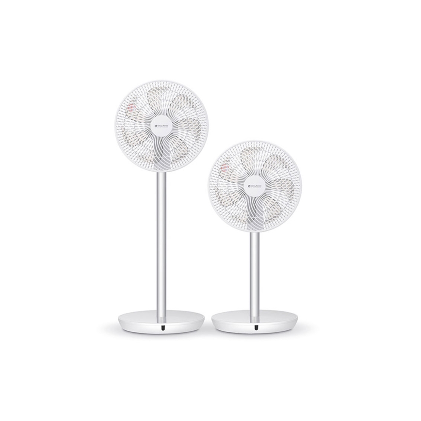 Stylies - Stojeći ventilator TUKAN 25W/230V 60 cm bijela + daljinski upravljač