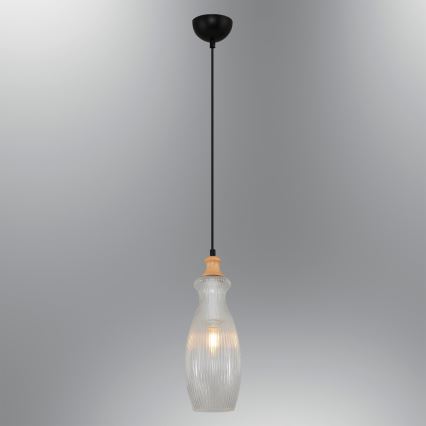 Svetiljka na kablu BOTTLE 1xE14/4W/230V prozirna