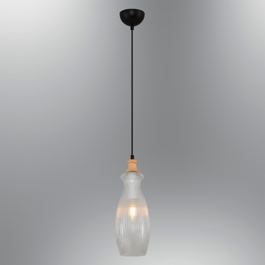 Svetiljka na kablu BOTTLE 1xE14/4W/230V prozirna