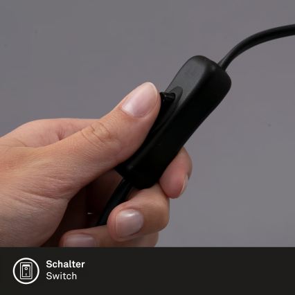 Svjetiljka sa stezaljkom 1xGU10/3W/230V crna