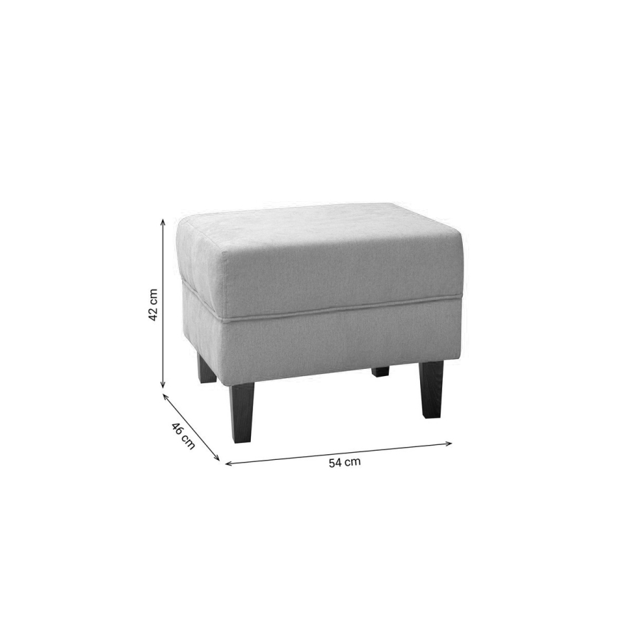 Tabure GALA 42x54 cm siva