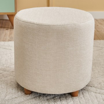 Tabure KIMA, promjer 40 cm, krem boje