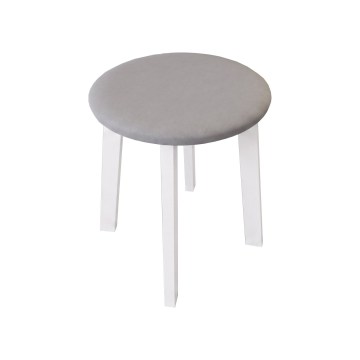 Tabure KUBE Ø 36 cm bijela/siva