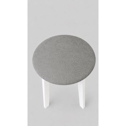 Tabure KUBE Ø 36 cm bijela/siva