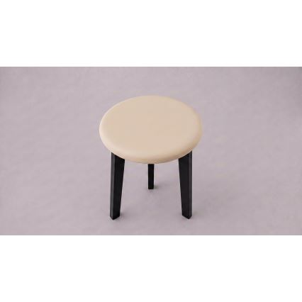 Tabure KUBE Ø 36 cm crna/bež