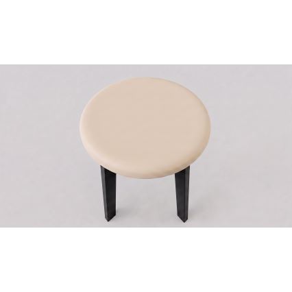 Tabure KUBE Ø 36 cm crna/bež