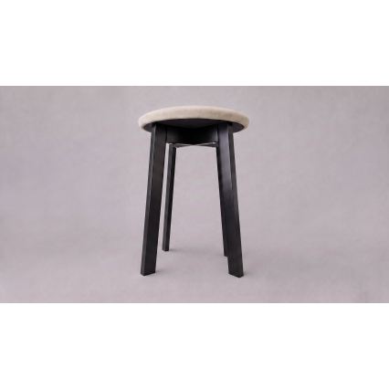 Tabure KUBE Ø 36 cm crna/bež