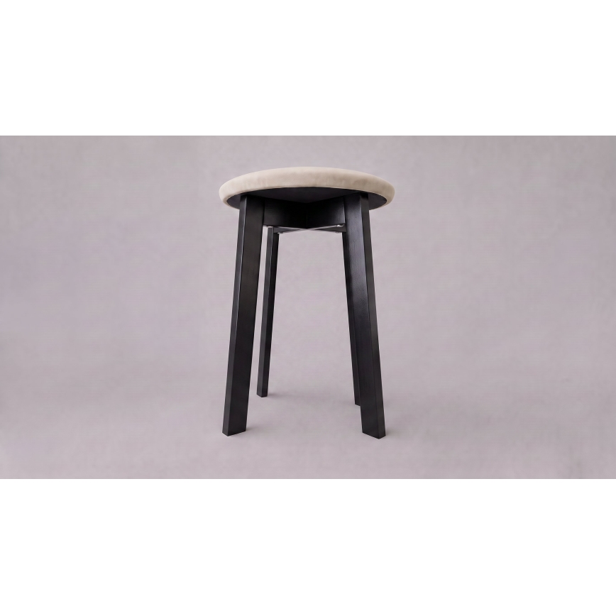 Tabure KUBE Ø 36 cm crna/bež