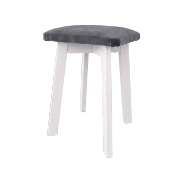 Tabure LUBE 36x36 cm bijela/antracit