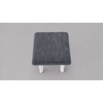 Tabure LUBE 36x36 cm bijela/antracit