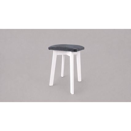Tabure LUBE 36x36 cm bijela/antracit