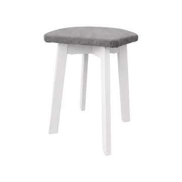Tabure LUBE 36x36 cm bijela/siva