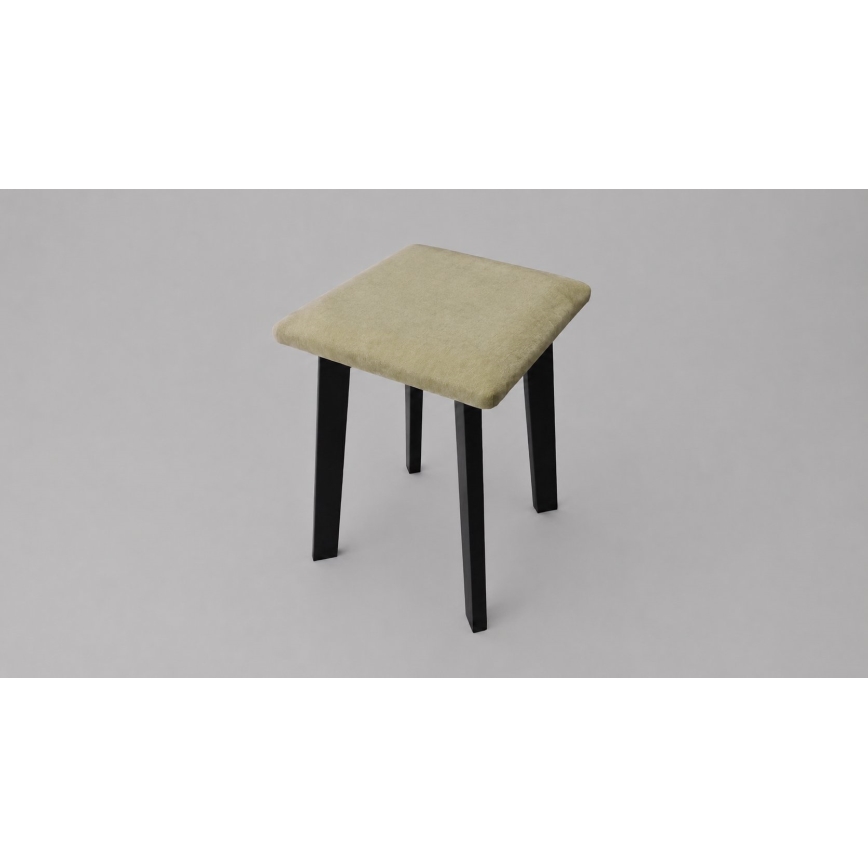 Tabure LUBE 36x36 cm crna/zelena