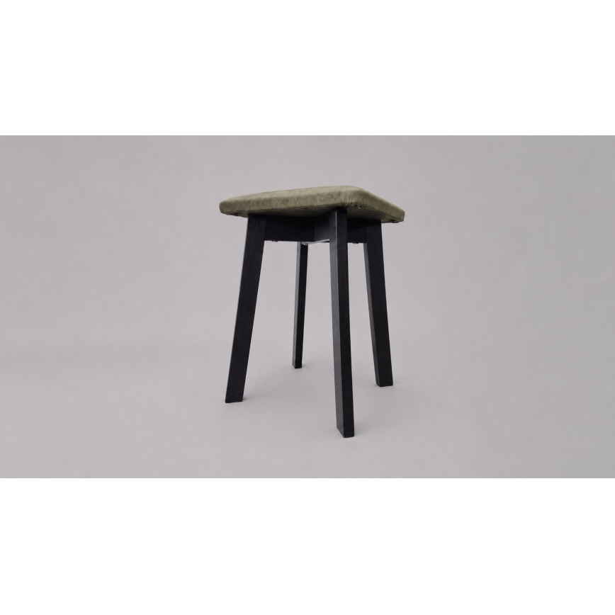 Tabure LUBE 36x36 cm crna/zelena