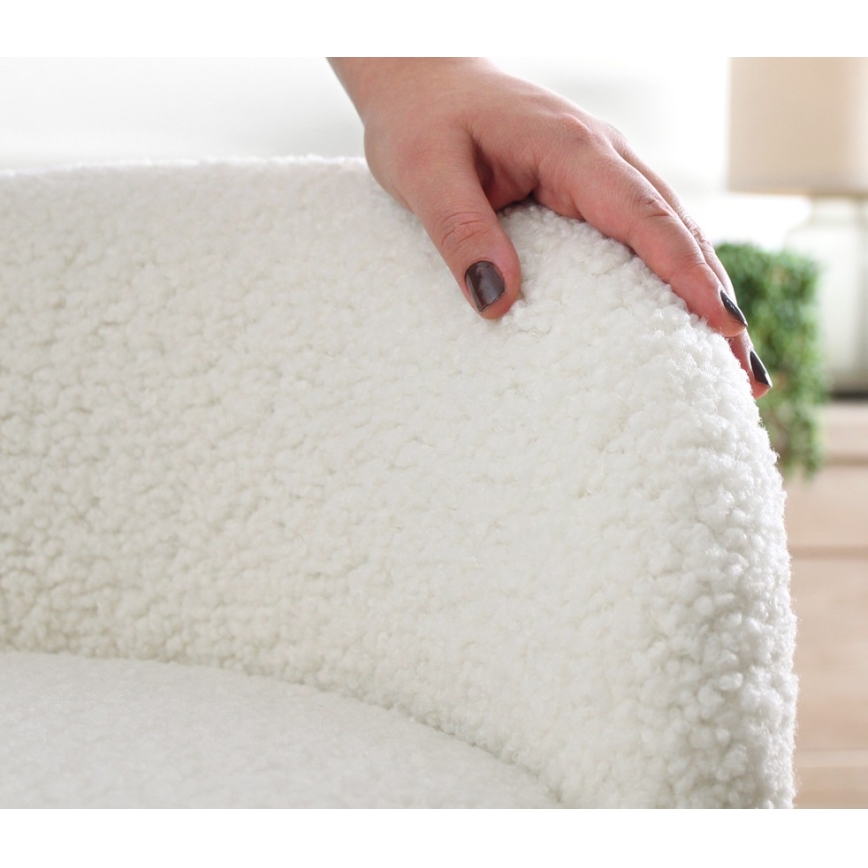 Tabure MIKI, promjer 46 cm, bijeli